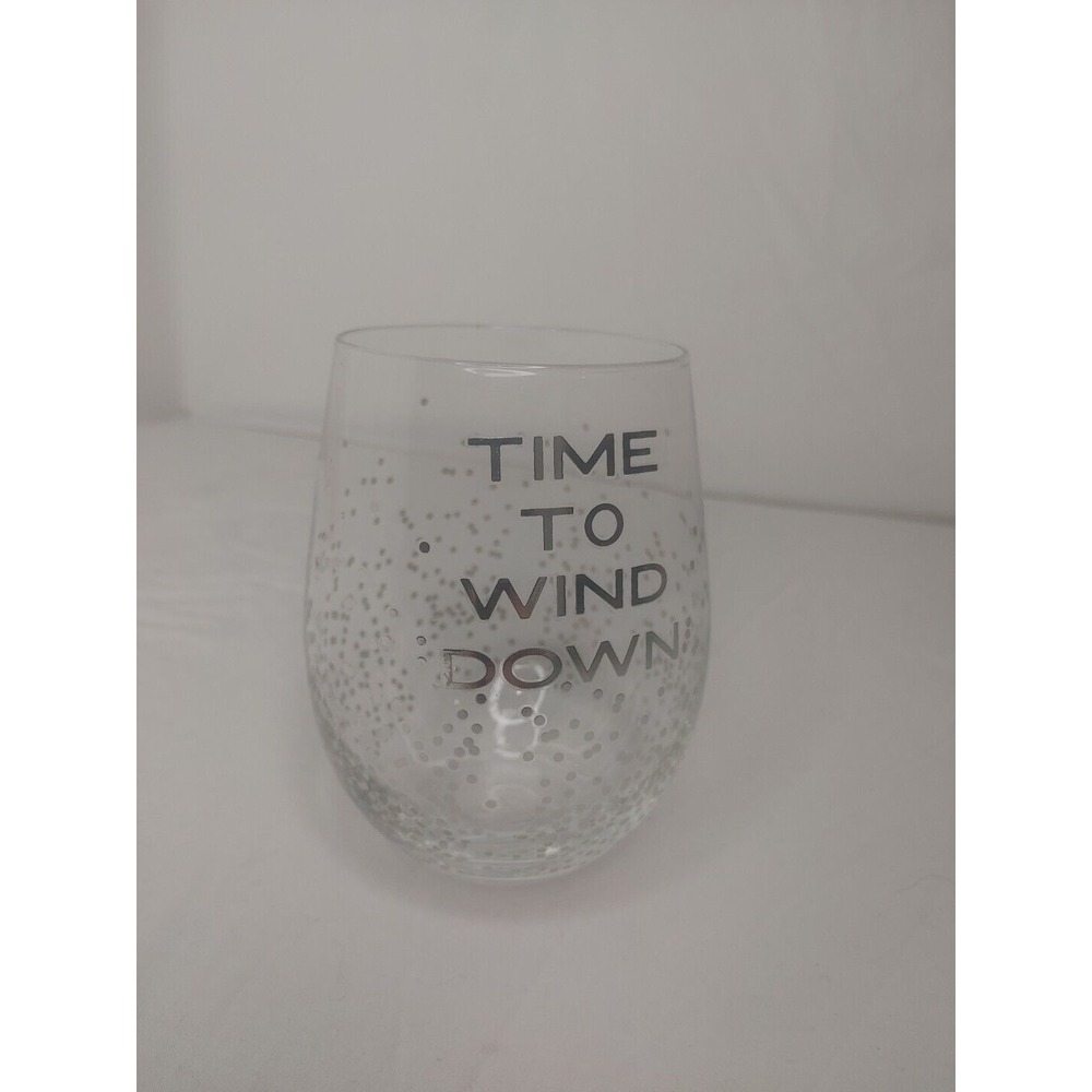 Say What-Time To‎ Wind Down Stemless Wine Glass - Drinkware - Novelty - Picture 2 of 6